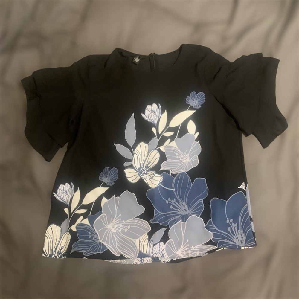 Alfani Short Sleeve Lightweight Top Sz Large - Picture 15 of 15